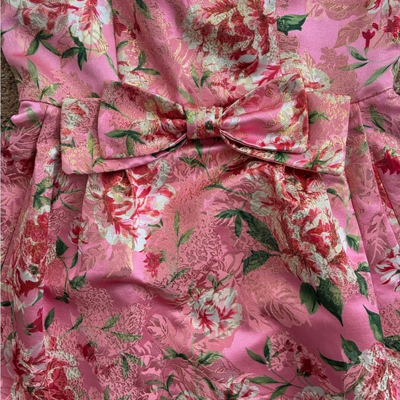 Tahari Blush Floral Midi Dress - Picture 3 of 6